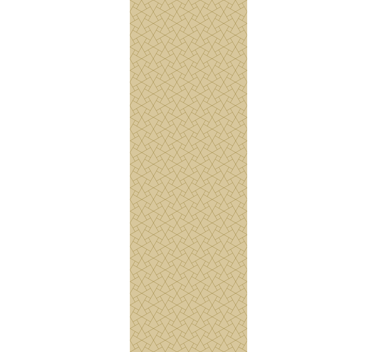 기하학적 벽지 교차선 패턴 - TenStickers