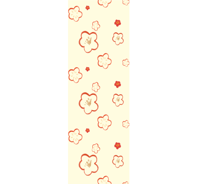 꽃이 있는 벽지 섬세한 꽃무늬 - TenStickers