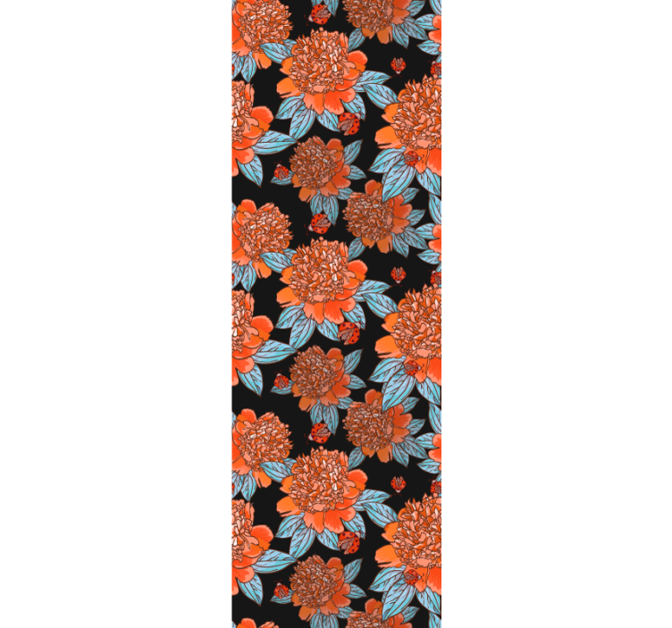 꽃이 있는 벽지 생동감 넘치는 컬러 디자인 - TenStickers