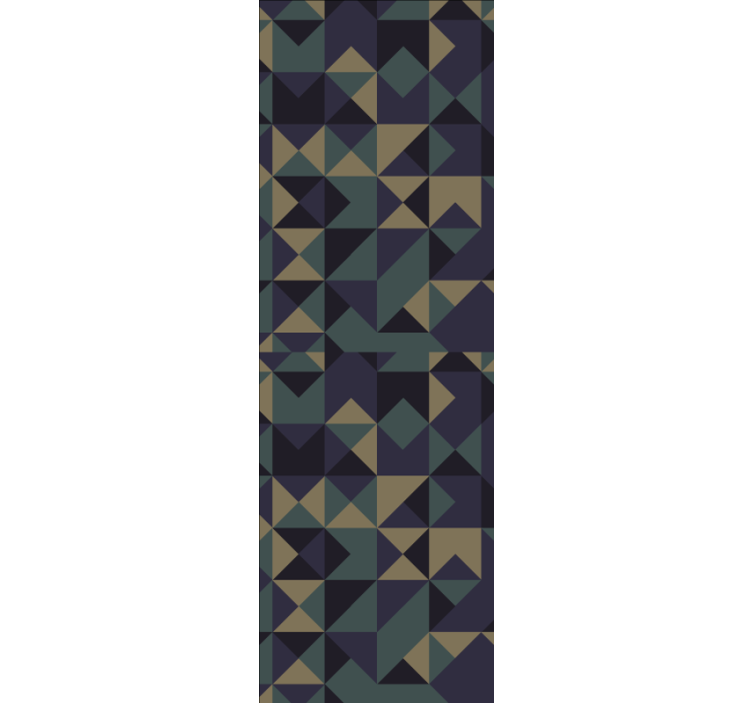 삼각형 벽지 기하학적 추상 배열 - TenStickers