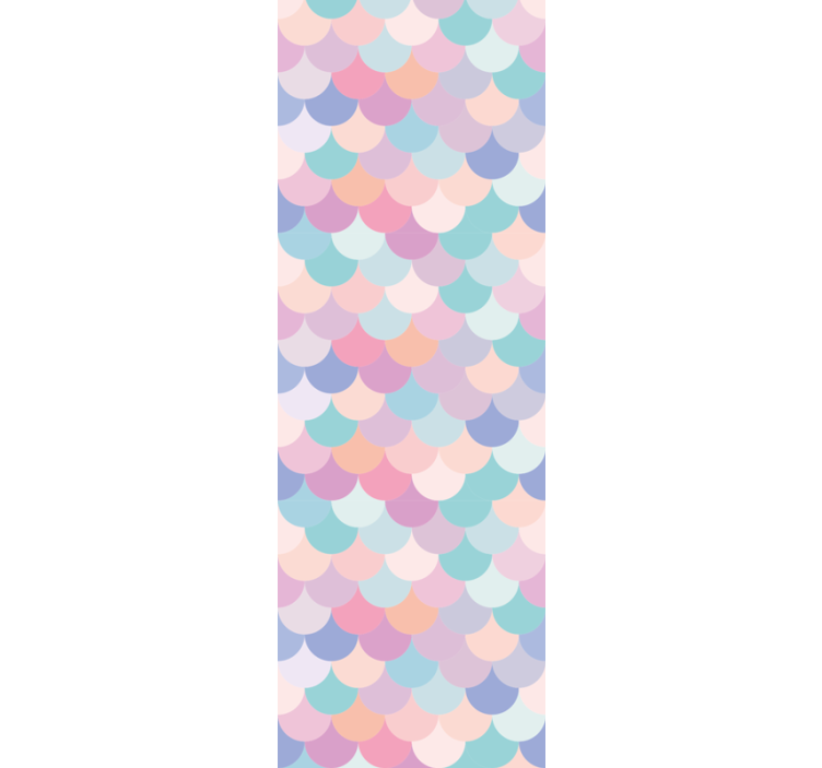 동물 벽지 부드러운 색조의 비늘 - TenStickers