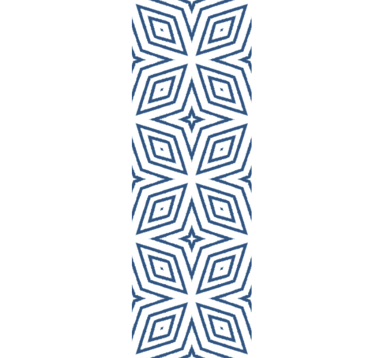 기하학적 벽지 세련된 회색과 흰색 패턴 - TenStickers