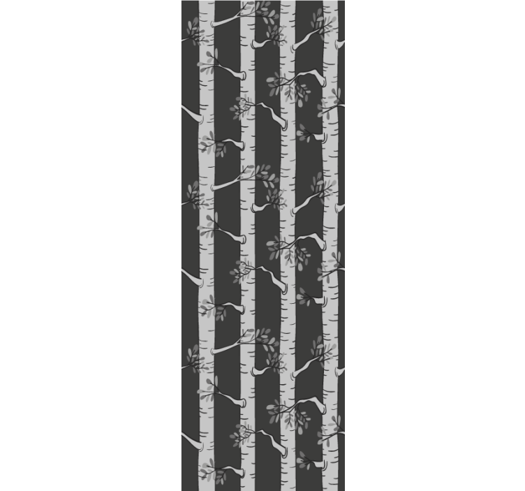 나무 벽지 우아한 자작나무 숲 - TenStickers