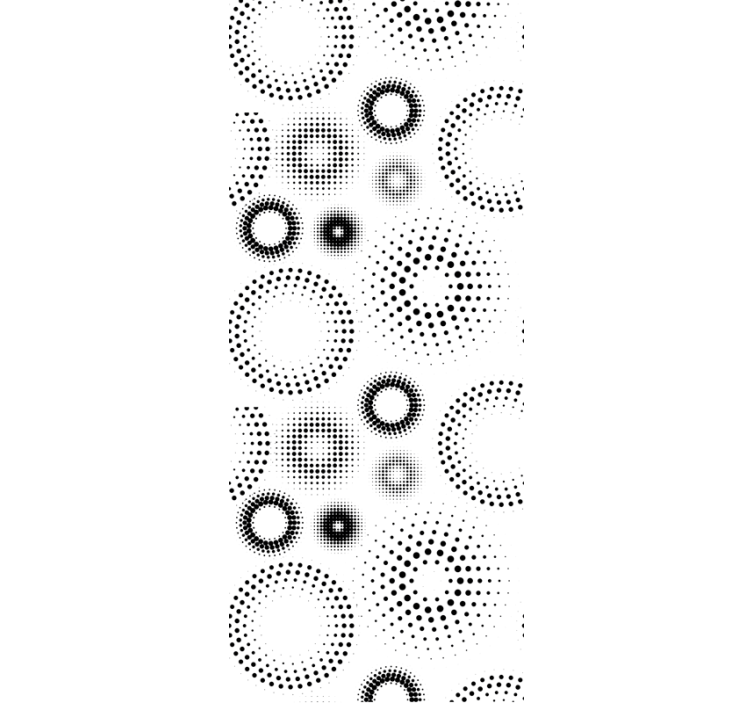 폴카 도트 벽지 점묘 기하학 - TenStickers