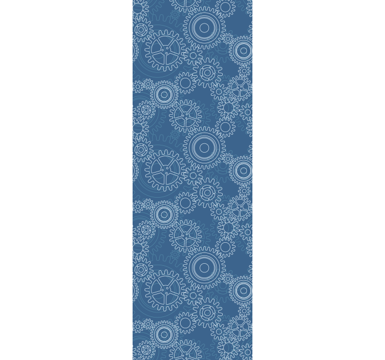 3d 월페이퍼 기하학적 기어 패턴 - TenStickers