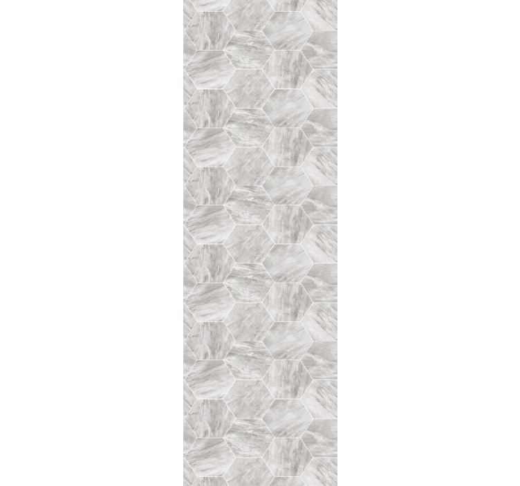 대리석 질감 벽지 육각 타일 패턴 - TenStickers