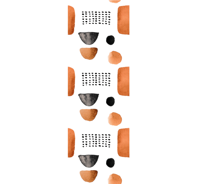 기하학적 벽지 현대적 형태 패턴 - TenStickers