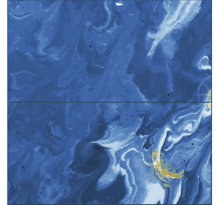 배경 화면 요약 소용돌이 치는 푸른 대리석 효과 - TenStickers