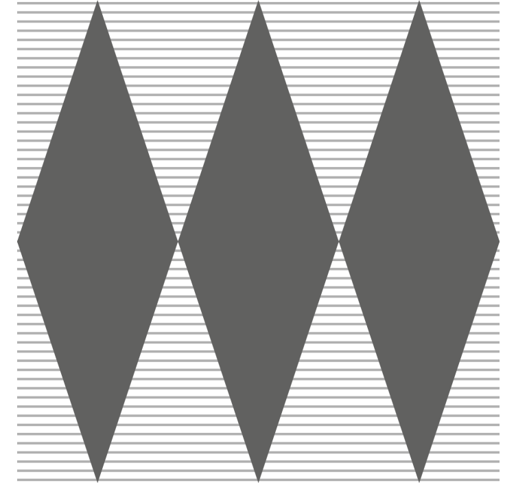 기하학적 벽지 회색 다이아몬드 패턴 - TenStickers