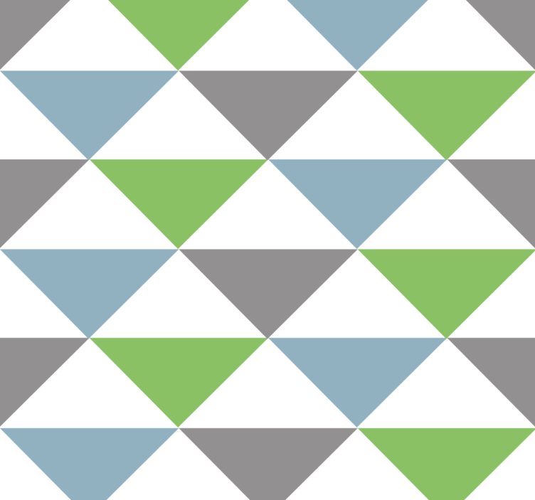 사무실 벽지 다채로운 파스텔 삼각형 - TenStickers