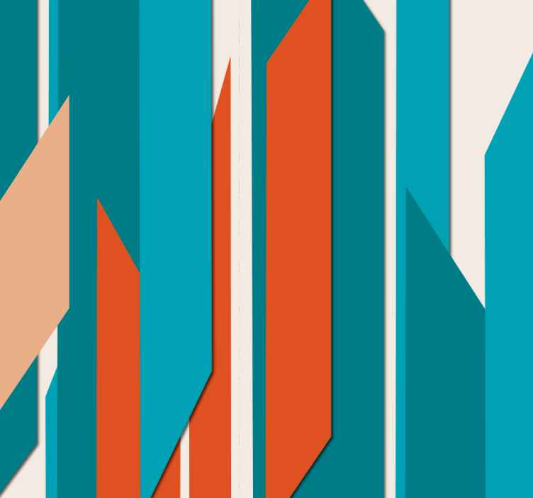 기하학적 벽지 기하학적 벽 디자인 - TenStickers