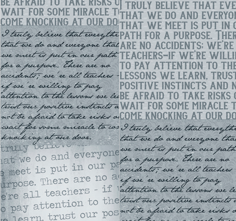 문자가 새겨진 벽지 영감을 주는 텍스트 - TenStickers