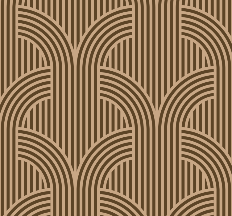 기하학적 벽지 아르데코 아치 - TenStickers