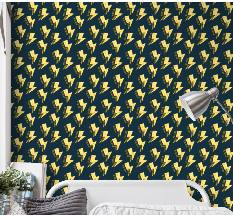 3d 월페이퍼 기하학적 번개 - TenStickers