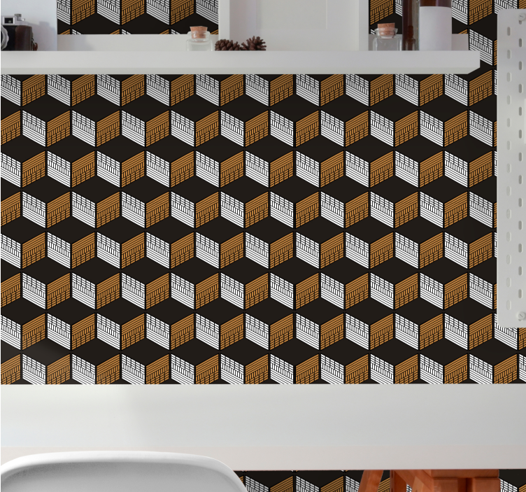 3d 월페이퍼 입체 착시 아트 - TenStickers