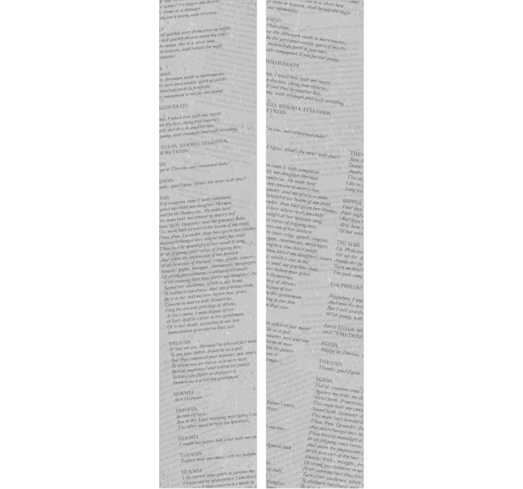 문자가 새겨진 벽지 문학적 대본 텍스트 - TenStickers