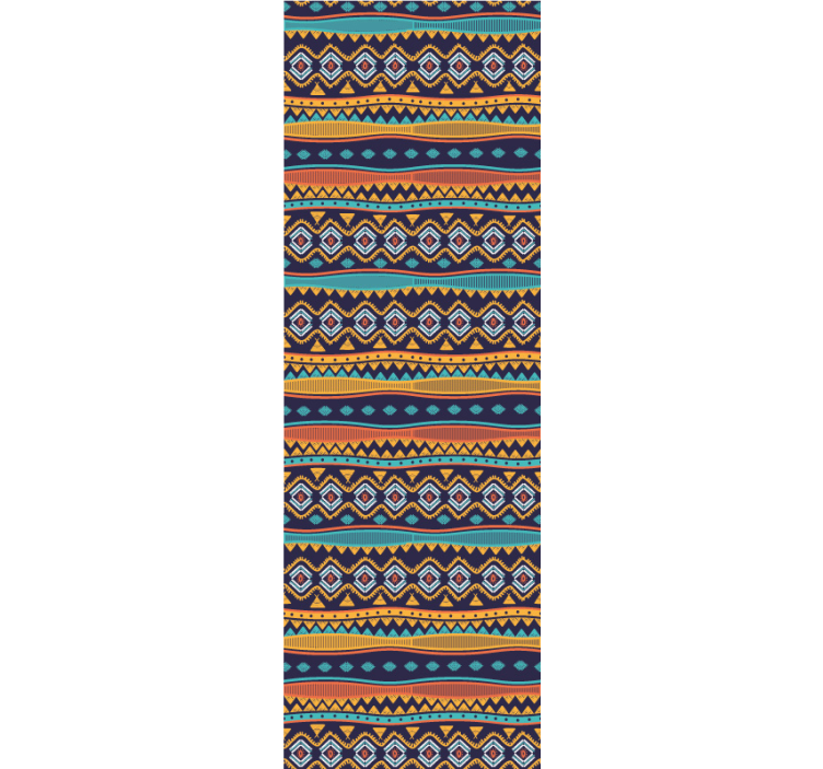 고대 부족 디자인 질감 벽지 - TenStickers