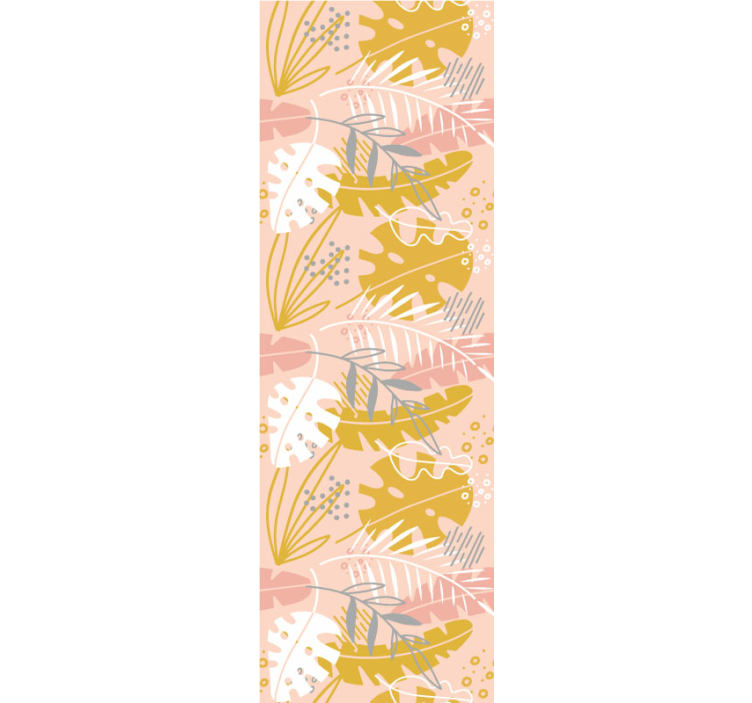 꽃이 있는 벽지 열대잎 컬렉션 - TenStickers