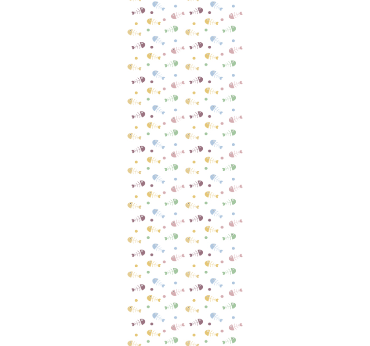 바탕화면 물고기 테마 다채로운 미니멀 패턴 - TenStickers