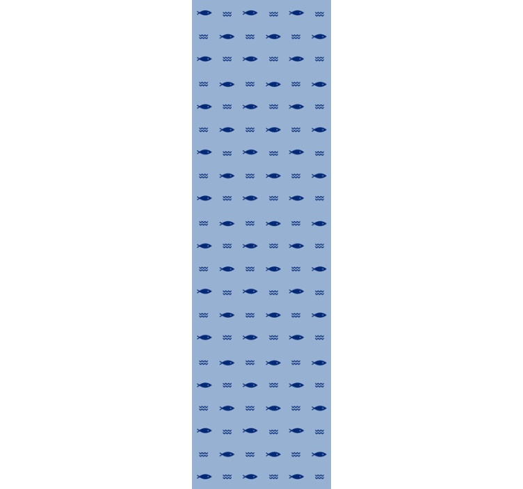 최소한의 물고기 패턴 동물 벽지 - TenStickers
