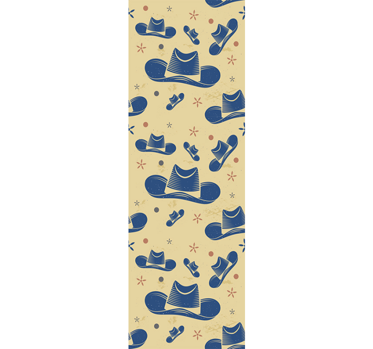 카우보이 모자 침실 벽지 - TenStickers