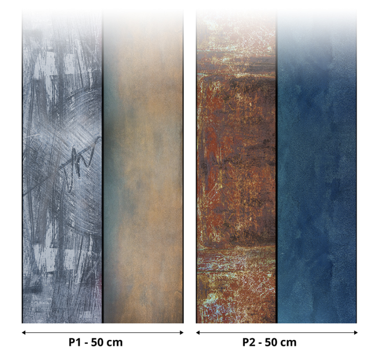 마스터 침실 벽지 추상 질감 패널 - TenStickers