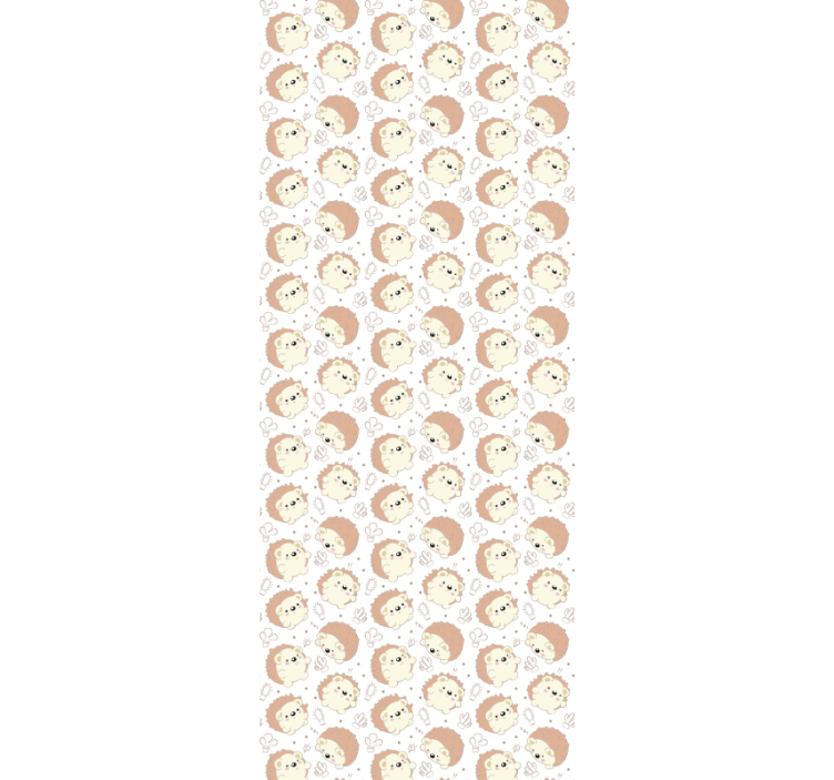 아이의 침실 벽지 고슴도치 무늬 - TenStickers