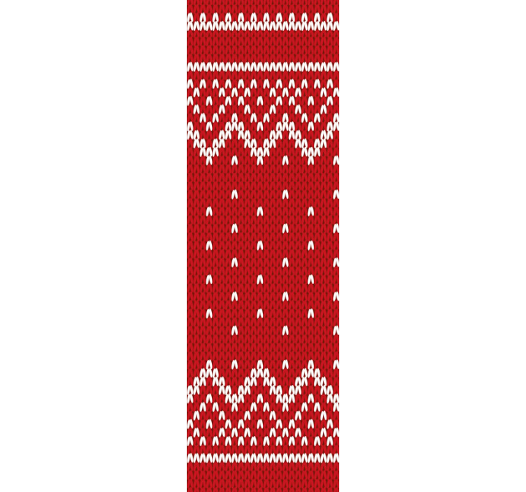 크리스마스 전형적인 패턴 거실 벽지 - TenStickers