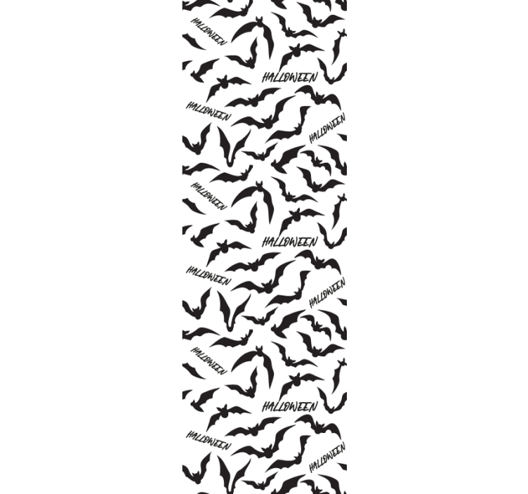 할로윈 벽지 박쥐와 텍스트 - TenStickers
