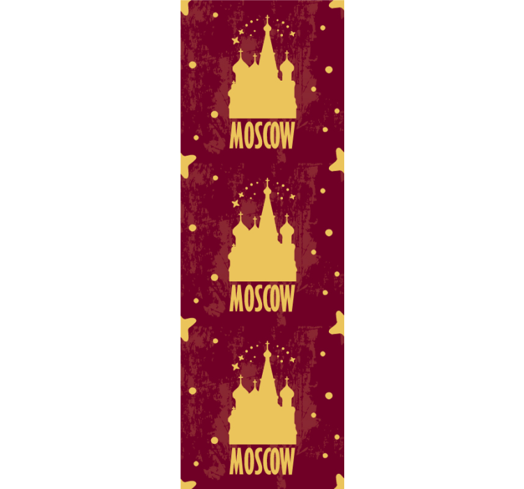 벽지 도시 및 시골 배경 모스크바 랜드마크 디자인 - TenStickers