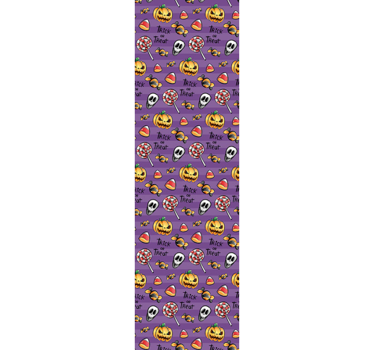 호박 오렌지 벽지로 속임수 또는 치료 - TenStickers