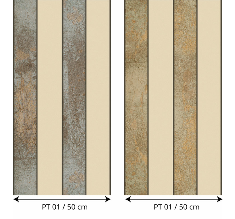 콘크리트 줄무늬 벽지의 스타일링 - TenStickers