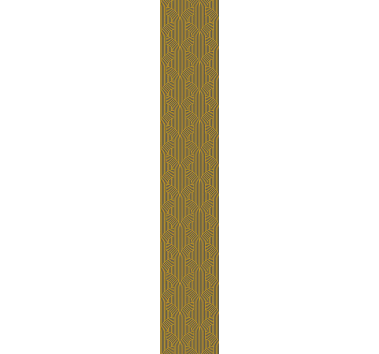 기하학적 벽지 추상 아크 패턴 - TenStickers