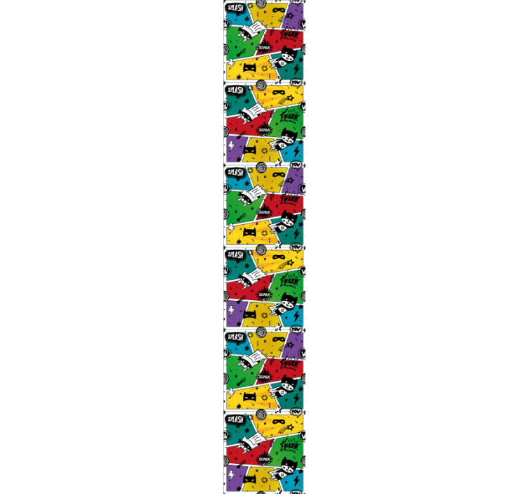 아이의 침실 벽지 만화 캐릭터 - TenStickers