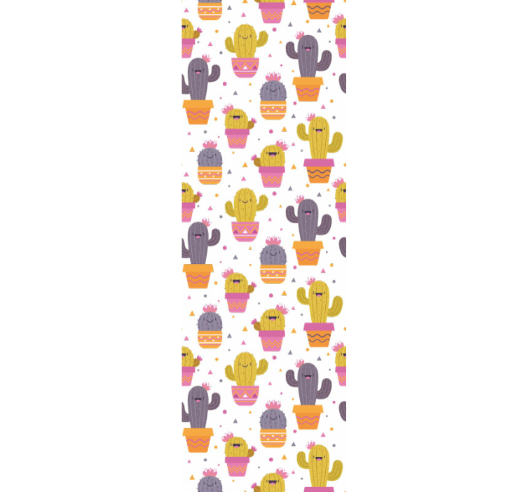 아이의 침실 벽지 아기 행복한 선인장 - TenStickers