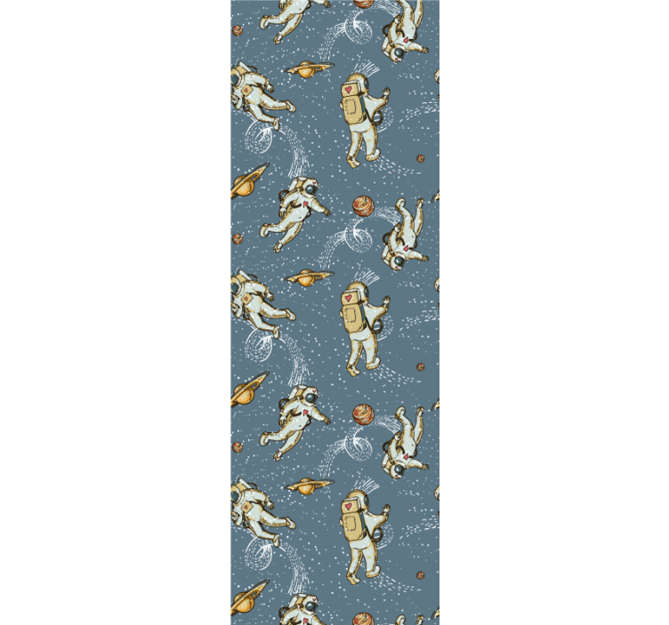 아이의 침실 벽지 우주비행사와 행성 - TenStickers