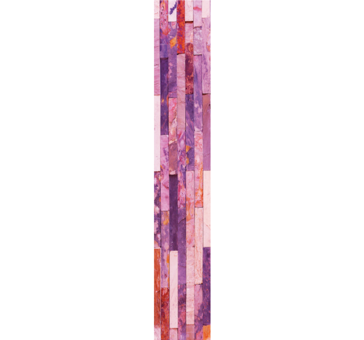 대리석 질감 벽지 핑크 우아한 패널 - TenStickers