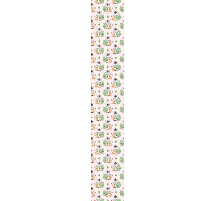 보육 벽지 아기 얼룩말 패턴 - TenStickers