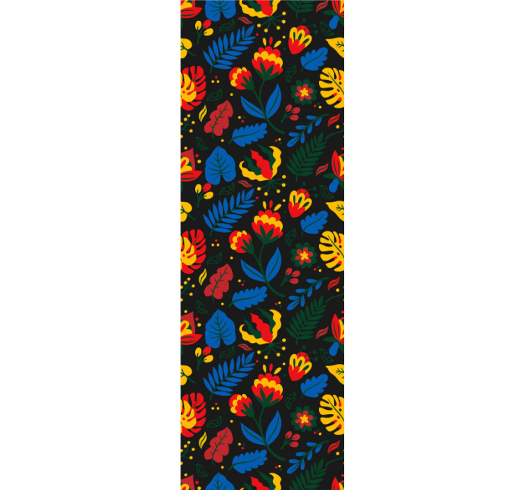 장식용 벽지 꽃잎 패턴 - TenStickers