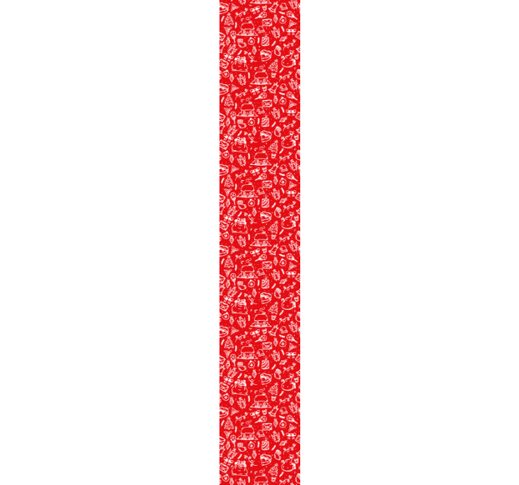 벽지 텍스처 자연 붉은 꽃 패턴 - TenStickers