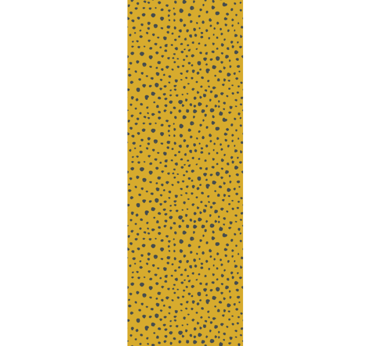 회색과 노란색 점 아프리카 예술 벽지 - TenStickers