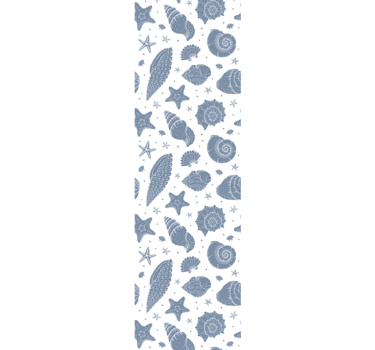 벽지 텍스처 자연 조개 모티브 - TenStickers