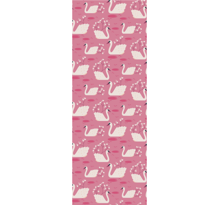 동물 벽지 매력적인 백조 디자인 - TenStickers