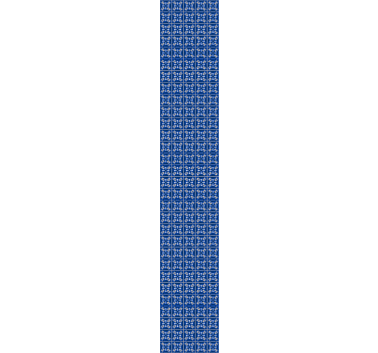 벽지 텍스처 타일 복잡한 파란색 패턴 - TenStickers