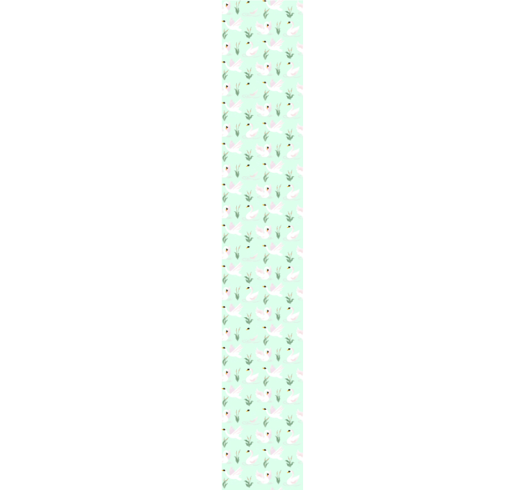 동물 벽지 백조 패턴 - TenStickers