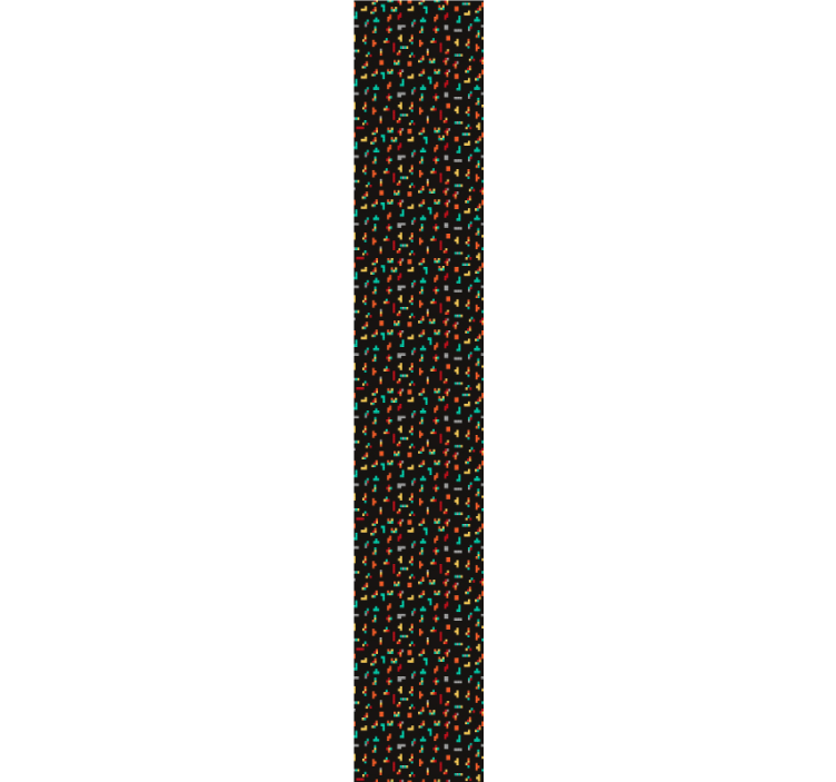 현대 블랙 테트리스 현대 벽지 - TenStickers