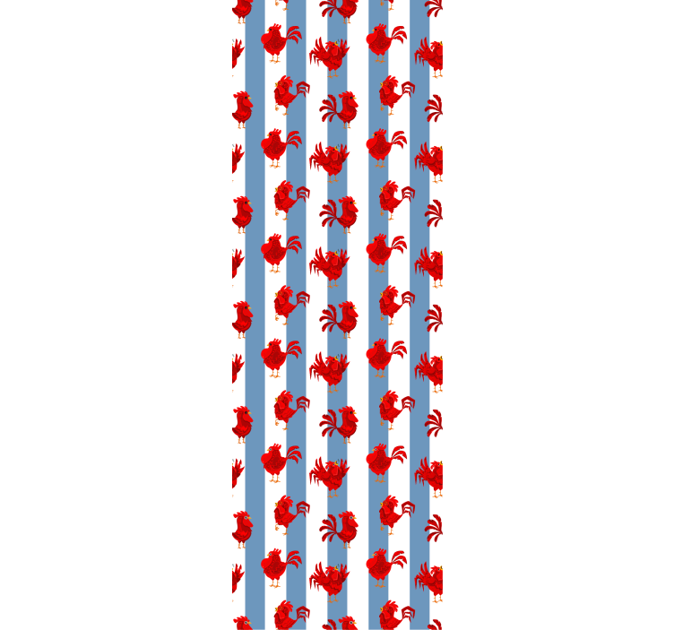 동물 벽지 랍스터 스트라이프 패턴 - TenStickers