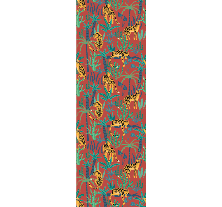 동물 벽지 열대 정글 장면 - TenStickers