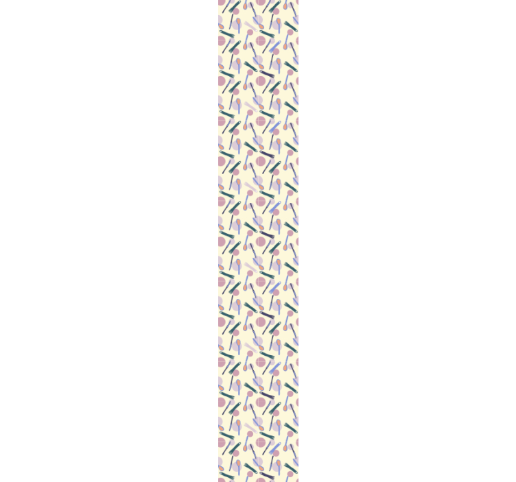 장식용 벽지 세련된 식기 모티브 - TenStickers