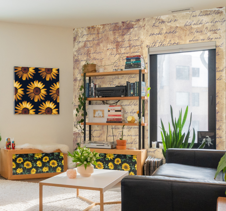 로미오와 줄리엣 사랑 구절 레터링 벽지 - TenStickers